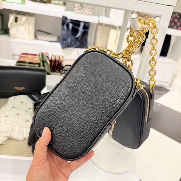 Kate Spade Jolie Chain Phone Leather Crossbody Purse KI517 Black - Picture 5 of 16